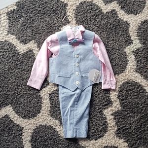 Boys suit and tie with pants and bowtie
